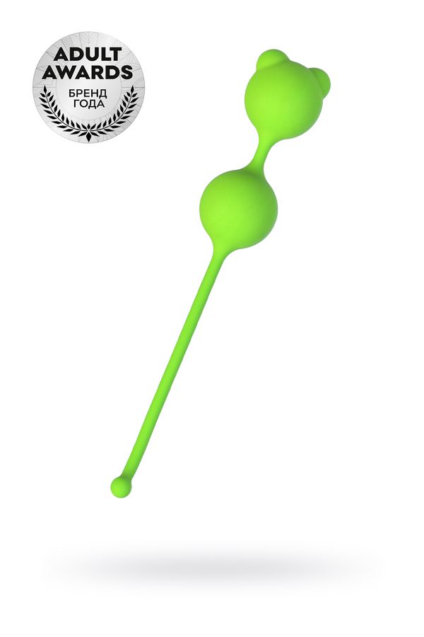Вагинальные шарики A-Toys by TOYFA Meeko, силикон, зеленый, 16,4 см, Ø 2,7 см 